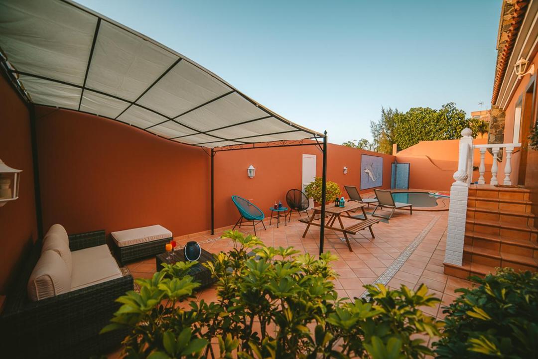 Villa Morada Sonneland Con Piscina Privada Climatizada Maspalomas  Eksteriør billede