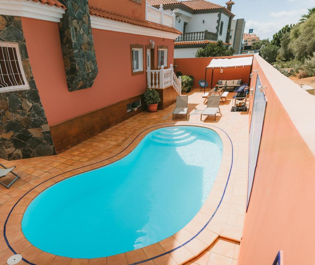 Villa Morada Sonneland Con Piscina Privada Climatizada Maspalomas  Eksteriør billede